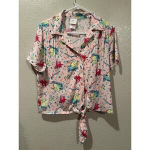 Disney Pink Character Print Blouse